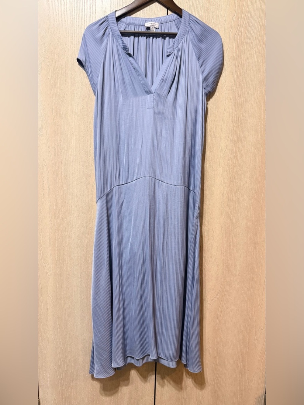 Current Air Light Blue Pleated Maxi Dress